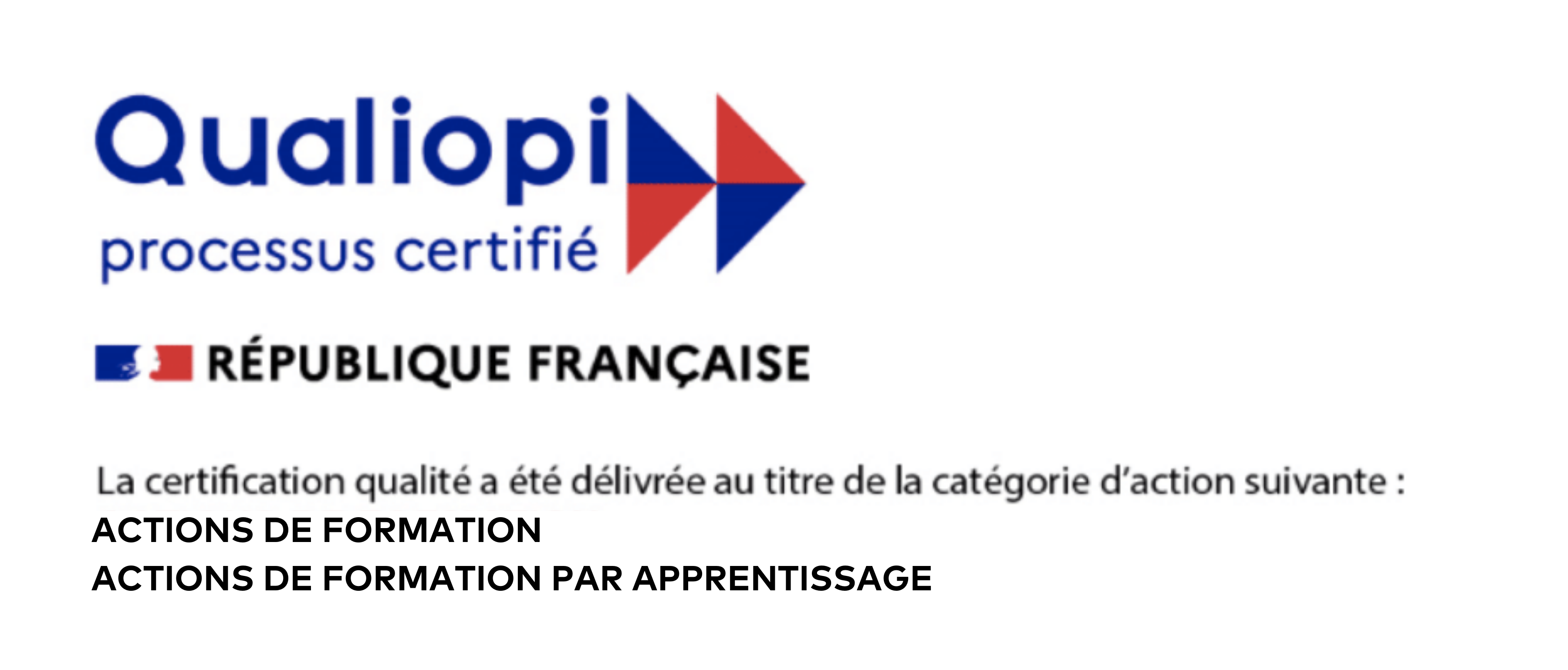 ACTIONS DE FORMATION ACTIONS DE FORMATION PAR APPRENTISSAGE